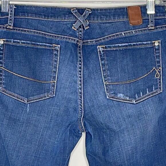 Martin + Osa Womens Blue Denim Bermuda Shorts Distressed Size 29 - Picture 7 of 8